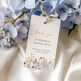 Etiquetas Para Regalos BOHO SPRING VERANO WILDFLOWERS Gracias