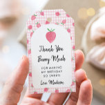 Etiquetas Para Regalos Boho Strawberry Berry Sweet Birthday<br><div class="desc">Estas lindas etiquetas de cumpleaños muestran mis fresas acuáticas pintadas a mano.</div>