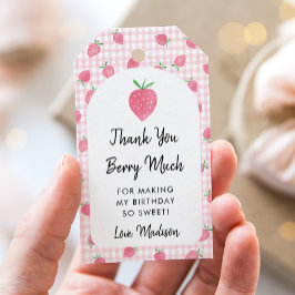 Etiquetas Para Regalos Boho Strawberry Berry Sweet Birthday