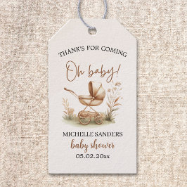 Etiquetas Para Regalos Boho Style Baby stroller neutral baby shower