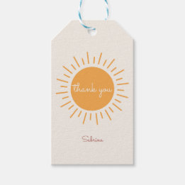 Etiquetas Para Regalos Boho Sunshine Gender Neutral Gracias