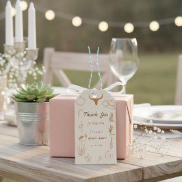 Etiquetas Para Regalos Boho Western Saddle up Cowboy Despedida de soltera