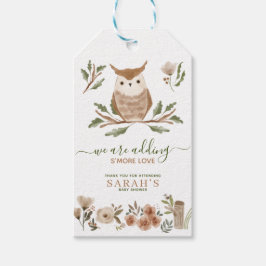 Etiquetas Para Regalos Boho Woodland Owl Baby Shower