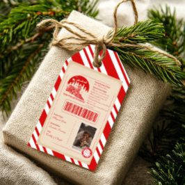 Etiquetas Para Regalos Boleto de Navidad del Polar Express