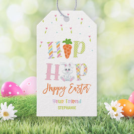 Etiquetas Para Regalos Bolsa de dulces de Pascua de Hip Hop Bunny 