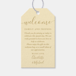 Etiquetas Para Regalos Bolsa de la cesta de bienvenida del favorito de la