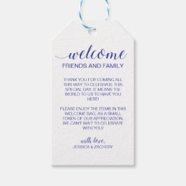 Etiquetas Para Regalos Bolsa de la cesta de regalo del Boda azul de la Ma