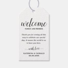 Etiquetas Para Regalos Bolsas de Favor de Bienvenida boda