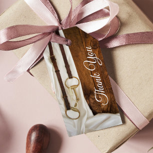 Etiquetas Para Regalos Bolsas de Favor de la Boda Occidental con raso Bla