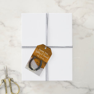 Etiquetas Para Regalos Bolsas de Favor de la Boda Occidental Herradura y 