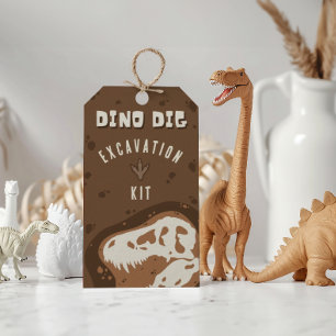 Etiquetas Para Regalos Bolsas de Favor del Kit de Excavación de Dinosauri
