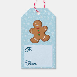 Etiquetas Para Regalos Bolsas de regalo azules para el pan de jengibre y 