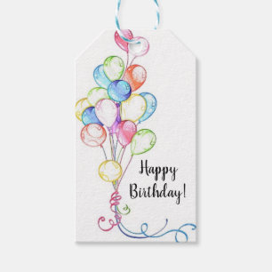Etiquetas Para Regalos Bolsas de Regalo de Cumpleaños Feliz para los Glo