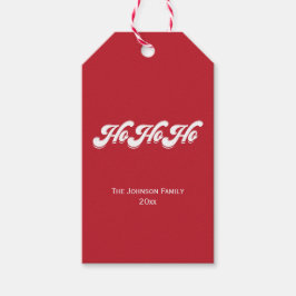 Etiquetas Para Regalos Bolsas de regalo de Feliz Navidad Red Ho Ho Ho Ho