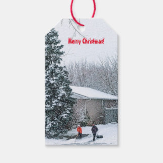 Etiquetas Para Regalos Bolsas de regalo de nieve de los hermanos que viaj