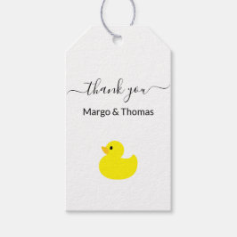 Etiquetas Para Regalos Bolsas de regalo de pato de goma amarilla