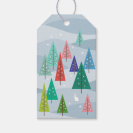 Etiquetas Para Regalos Bolsas de regalo inspiradas en retro para los árbo