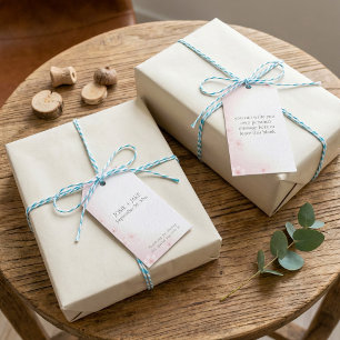 Etiquetas Para Regalos Bonito Pastel Pink Cherry Blossom