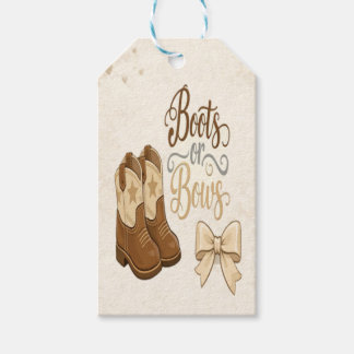 Etiquetas Para Regalos Boots and Bows Gift Tags