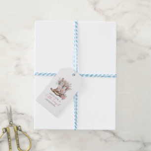 Etiquetas Para Regalos Boots de lechuga floral rosa y ducha de la bahía d