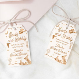 Etiquetas Para Regalos Boots y Bubby Despedida de Soltera Western Agradec