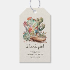 Etiquetas Para Regalos Boots y burbujas en la ducha de novias occidental