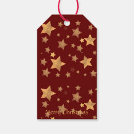 Etiquetas Para Regalos Borgoña roja hacia/desde la elegante Navidad vinta