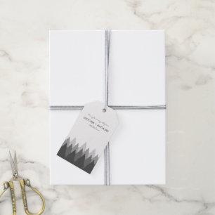 Etiquetas Para Regalos Bosque de gama del bosque gris Boda