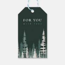 Bosque de Pino Moderno Personalizado Verde
