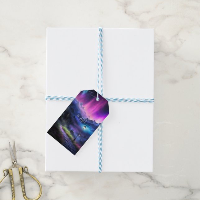 Etiquetas Para Regalos Bosque encantado (Con cuerda)