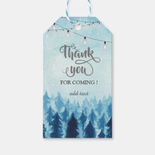 Etiquetas Para Regalos Bosque,Selva,Árboles de Pino Regalo de Agradecimie