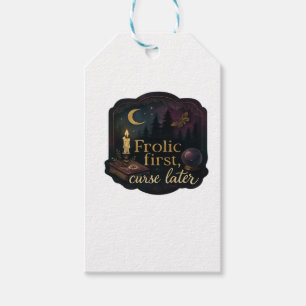 Etiquetas Para Regalos Bosques místicos de fantasía Whimsigoth, lunas y m