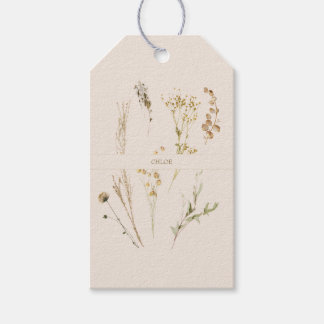 Etiquetas Para Regalos Botanical Collection of Herbs and Plants