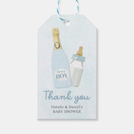 Etiquetas Para Regalos Botellas de Poppin Boy Baby Shower Favor Gift Tags