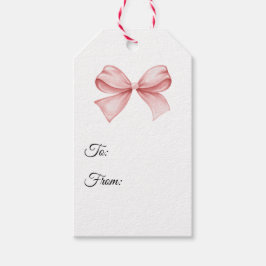 Etiquetas Para Regalos Bow Gift Tag