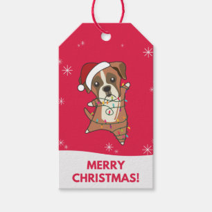 Etiquetas Para Regalos Boxer Navidades de perro niegan regalo de perros