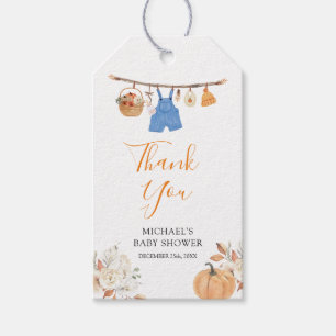 Etiquetas Para Regalos Boy Autumn Clothes Pumpkin Fall Baby Shower