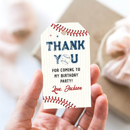 Etiquetas Para Regalos Boys Béisbol Cumpleaños Gracias