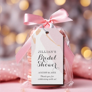 Etiquetas Para Regalos Bridal Shower Pale Pink Gracias