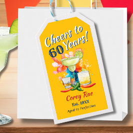 Etiquetas Para Regalos Brindis por 60 Años Fiesta de Cumpleaños 60