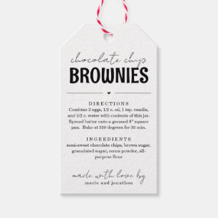 Etiquetas Para Regalos Brownie Mix en un regalo de jabón