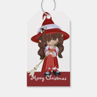 Etiquetas Para Regalos Bruja de Navidades de Little Brunette -