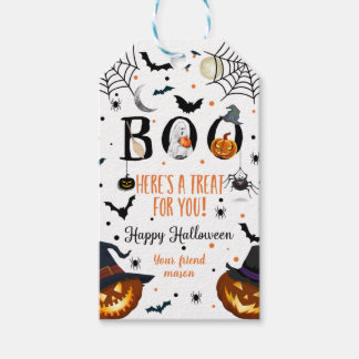 Etiquetas Para Regalos ¡Bu! Feliz Halloween