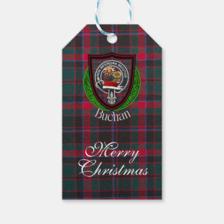 Etiquetas Para Regalos Buchan Scottish Clan Tartan & Crest