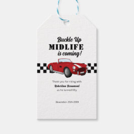 Etiquetas Para Regalos Buckle Up Funny Midlife Car 50th Birthday