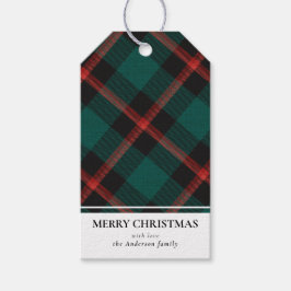 Etiquetas Para Regalos Búfalo verde moderno simple jugado Feliz Navidad