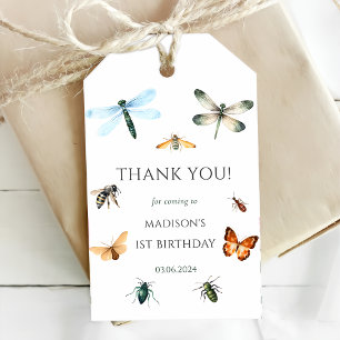 Etiquetas Para Regalos Bugs & Insects Vintage Birthday Party