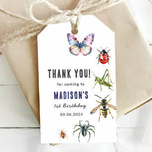 Etiquetas Para Regalos Bugs & Insects Vintage Birthday Party