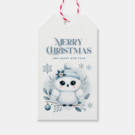 Etiquetas Para Regalos Búho navideño