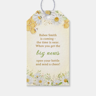Etiquetas Para Regalos Bumblebee Amarillo Baby Shower Sprinkle Bottle Fav